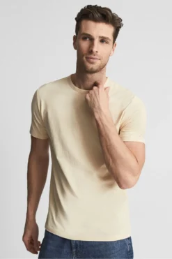 Reiss Melrose Stückgefärbtes T-Shirt Mit Rundhalsausschnitt