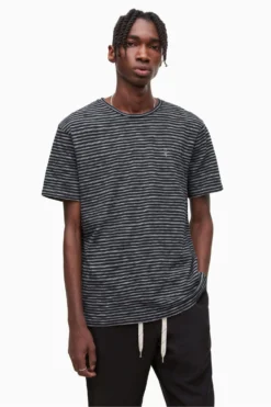 Allsaints Igor T-Shirt Mit Rundhalsausschnitt, Blau