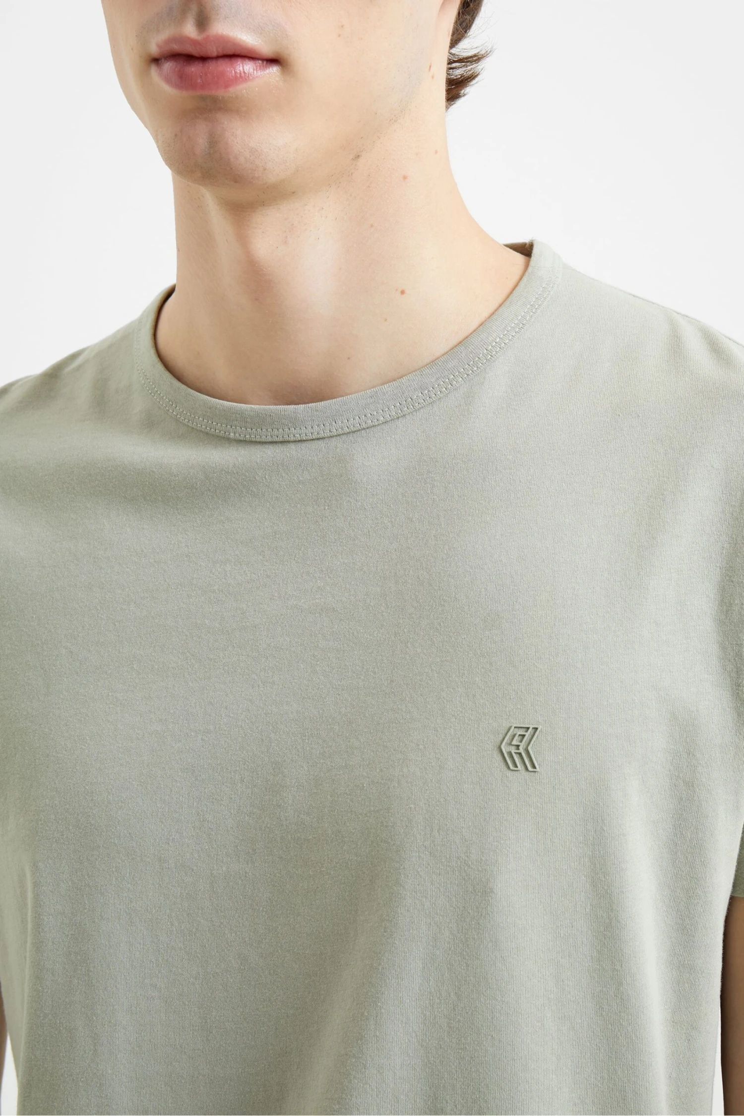 French Connection Green Crew Neck T-Shirt 3 French Connection Green Crew Neck T-Shirt – Bild 3