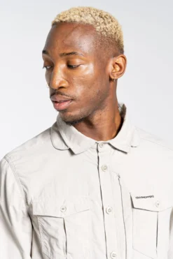 Craghoppers Nosilife Adventure Langärmeliges Hemd, Steingrau -Nike || Ted Baker Shop U41935s4 scaled