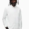 AllSaints Hermosa White Long Sleeve Shirt
