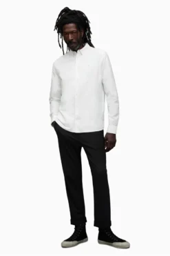 AllSaints Hermosa White Long Sleeve Shirt -Nike || Ted Baker Shop U48711s3 scaled