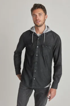 Denim-Hemdjacke Mit Kapuze -Nike || Ted Baker Shop U55 611s4 scaled