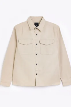 River Island Hemdjacke Mit Zwei Taschen, Steingrau -Nike || Ted Baker Shop U58449s5 scaled