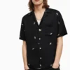 Allsaints Hemd Mit Gänseblümchenmuster, Schwarz