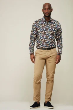 Simon Carter Kew Botanical Hemd, Blau