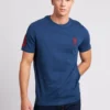 U.s. Polo Assn. Herren Large Insignia T-Shirt, Blau