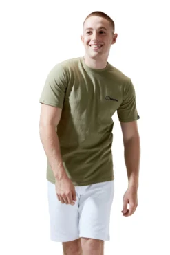 Berghaus Dolomites Mountain T-Shirt Mit Grafik Hinten, Taupe/Braun