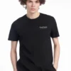 Penfield Hudson T-Shirt Mit Schriftzug, Schwarz