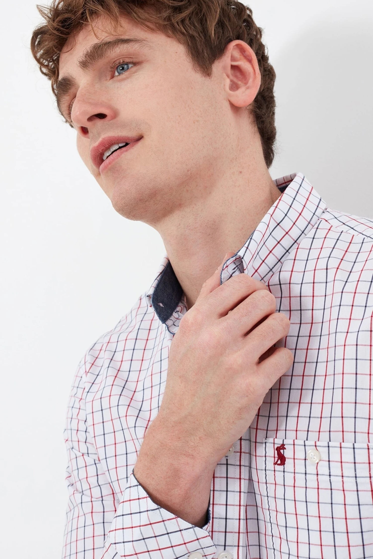 Joules Abbott Langärmeliges, Gepeachtes Popeline-Hemd In Classic Fit, Rot 4 Joules Abbott Langärmeliges, Gepeachtes Popeline-Hemd In Classic Fit, Rot – Bild 4