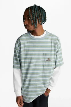 Converse Gestreiftes T-Shirt